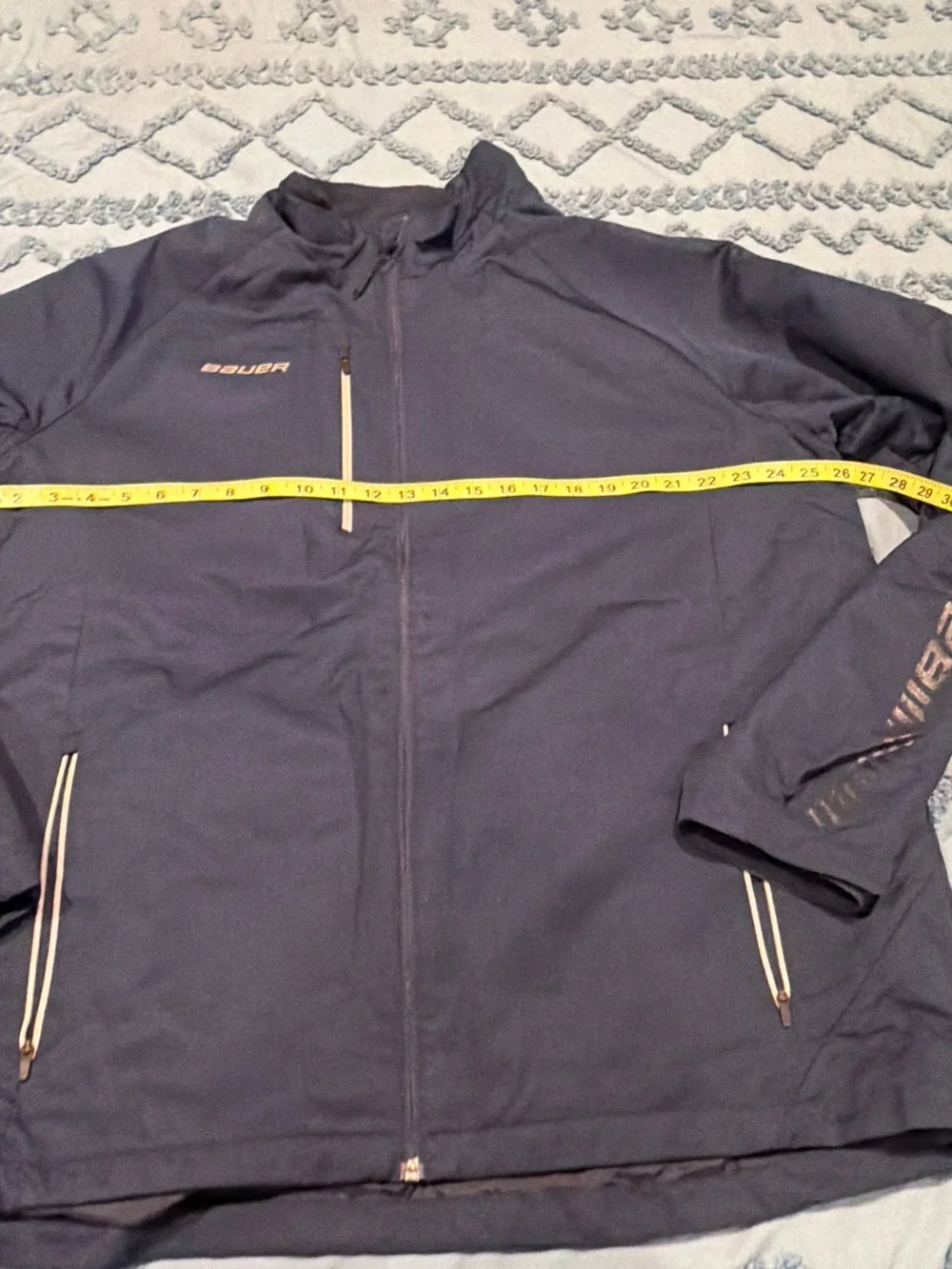 Bauer Men's Dark Blue Full-Zip Performance Jacket XXL